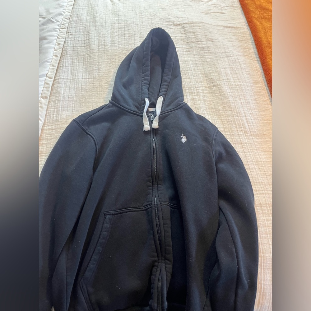 Polo zip up black size s men’s